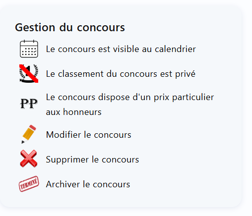 Détail du concours